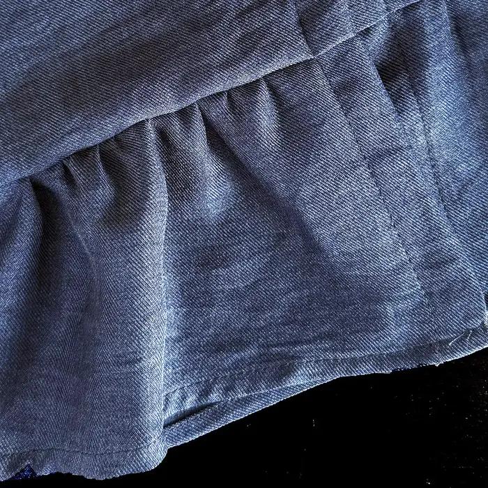 Bear Leader – vêtements pour enfants, Version coréenne, costume en Denim Imitation bleu pour filles,
