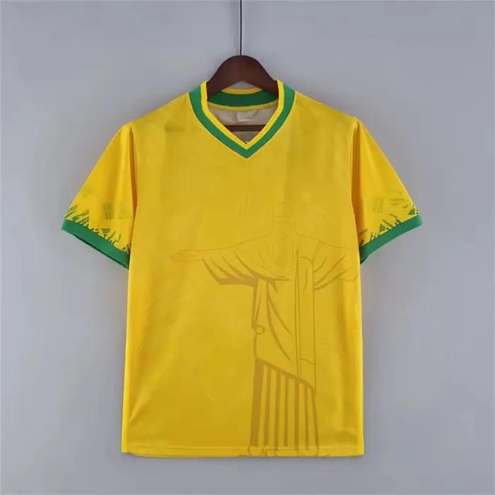 Haut d'entraînement de Football d'été, édition spéciale brésilienne, maillot de Football jésus noir