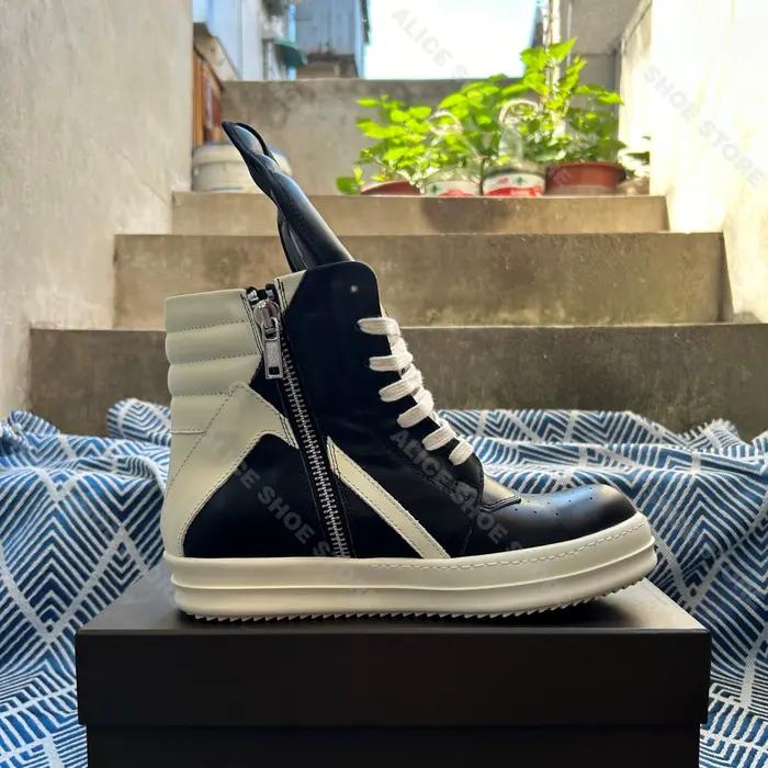 Nouveau Punk femmes bottine hommes Sneaker plate-forme de créateur à lacets et fermeture éclair chau