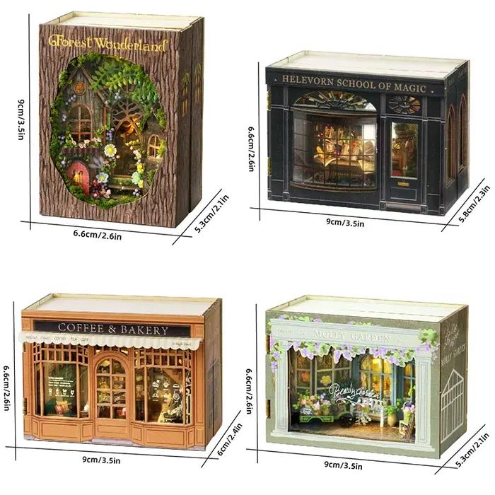 Maison de poupée Miniature à monter soi-même, Puzzle 3D, petite maison, Kit de modèle de constructio