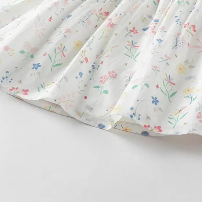 Dave Bella été filles bébé princesse robe charme élégant mignon imprimé fleuri enfants coton robe fê