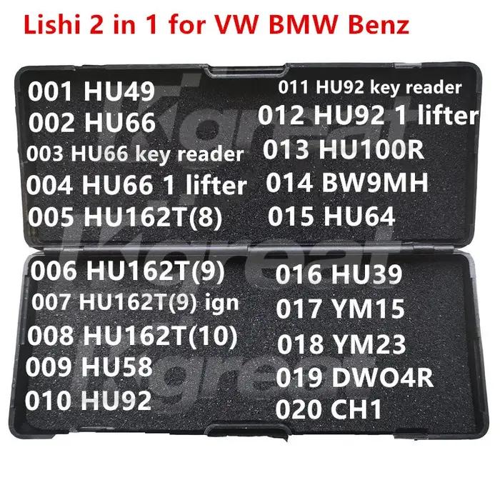 021-040 Lishi 2 en 1 2 en 1 HU46 YM28 HU100 HU43 B111 GM37 GM39 GM45 VA2T HU83 NE72 SX9 NE78 VA6 VAC