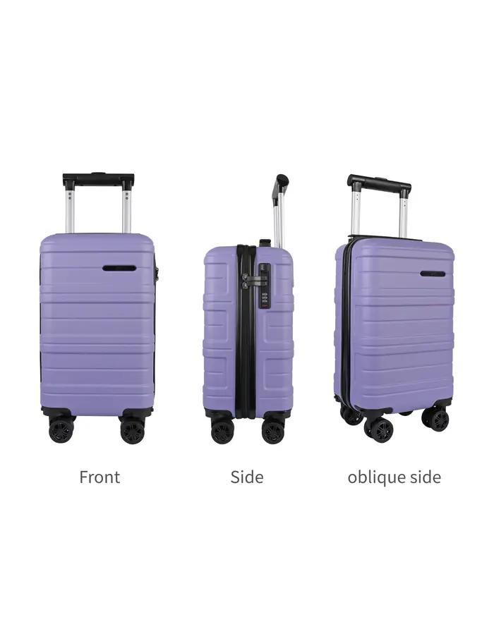 Valise cabine rigide JLY ABS avec roulettes pivotantes amovibles – Valises