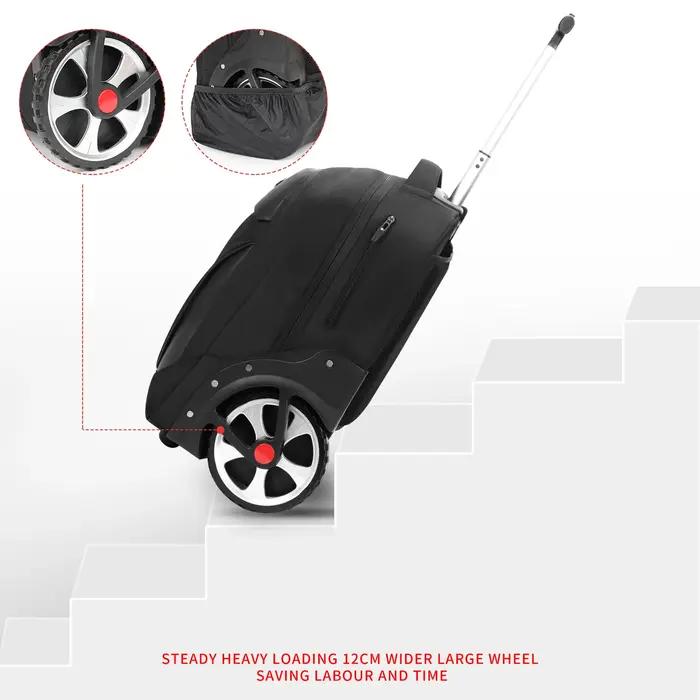 Sac à dos à bagages roulants de 20 pouces avec roulettes, valises de voyage, sacs à roulettes de gra