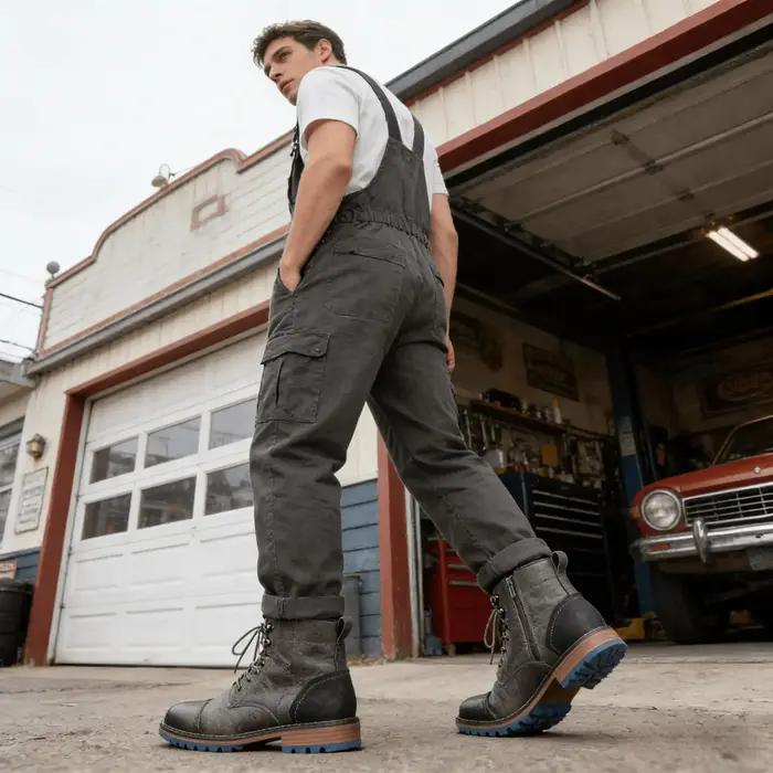 Bottes en cuir confortables de marque tendance 2026 pour homme
