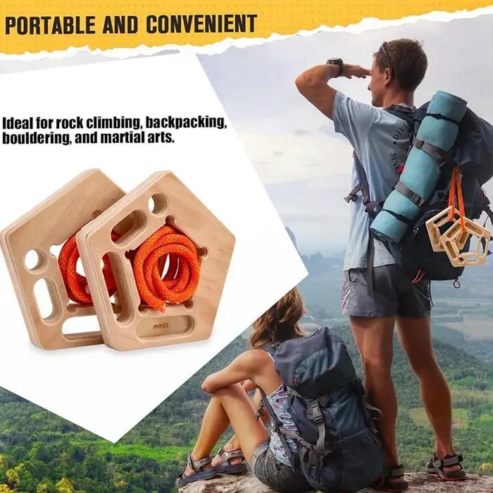 A21I-support de planche à suspendre en bois pour l'escalade, planche à suspendre Portable, renforcem