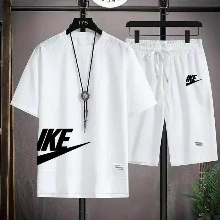 Ensemble de vêtements de sport pour hommes, T-shirt et short décontractés à manches courtes, short d