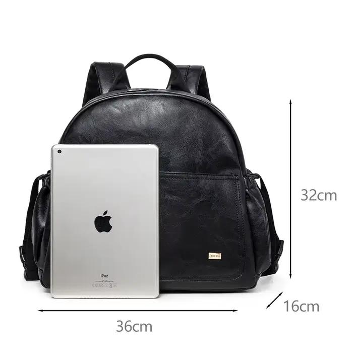 Soboba-Sac à couches solide de grande capacité avec sangles de sac à dos pour mères à la mode, sac à