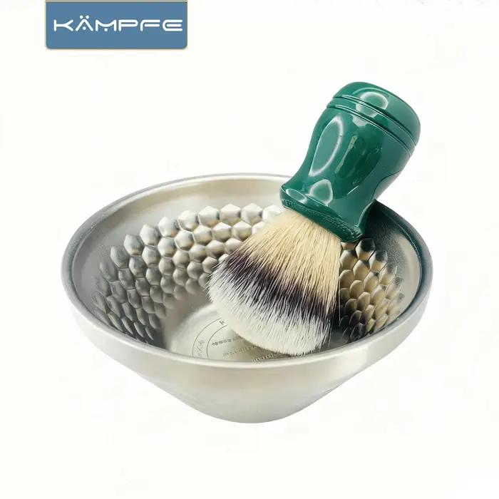 KAMPFE Bol à raser en acier inoxydable, double usage, pour la maison et les voyages, pour le nettoya