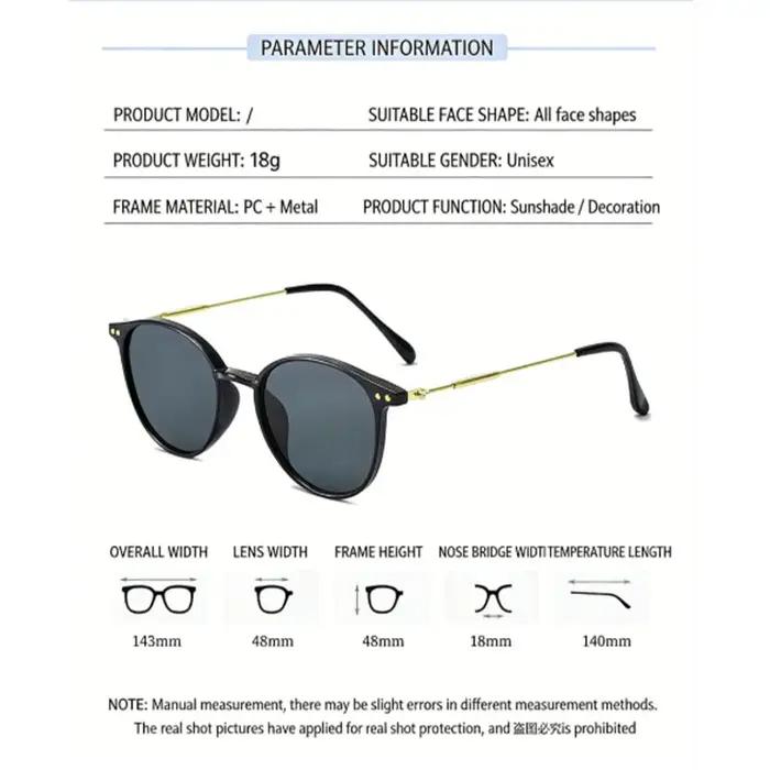 2 paires de lunettes de soleil œil-de-chat petites, rondes et étroites pour femmes et hommes, ensemb