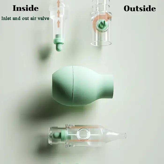 Aspirateur Nasal doux pour bébé, Anti-dos, ventouse nasale pour nouveau-né, nettoyeur de nez en Sili