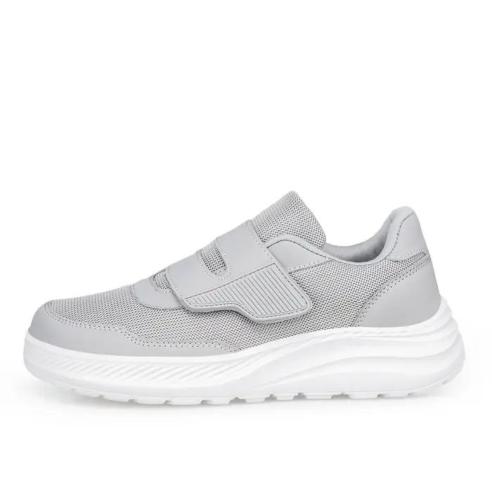 Chaussures ouvertes à large boîte à orteils réglables pour personnes âgées, chaussures pour diabétiq