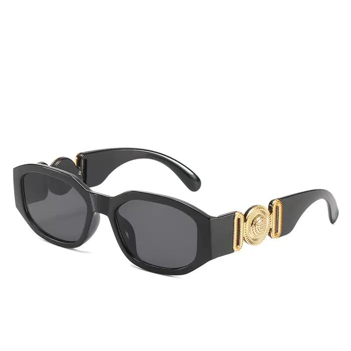 Vintage carré luxe petite monture lunettes de soleil hommes femmes Rectangle marque Design mode carr