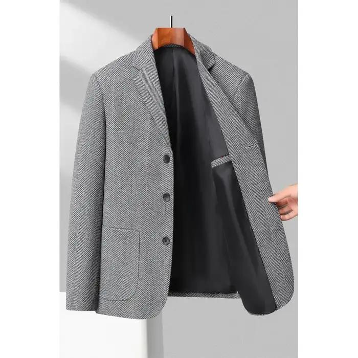 Blazer pour hommes, mode Business, beau Gentleman, Version coréenne de Style britannique, loisirs, S