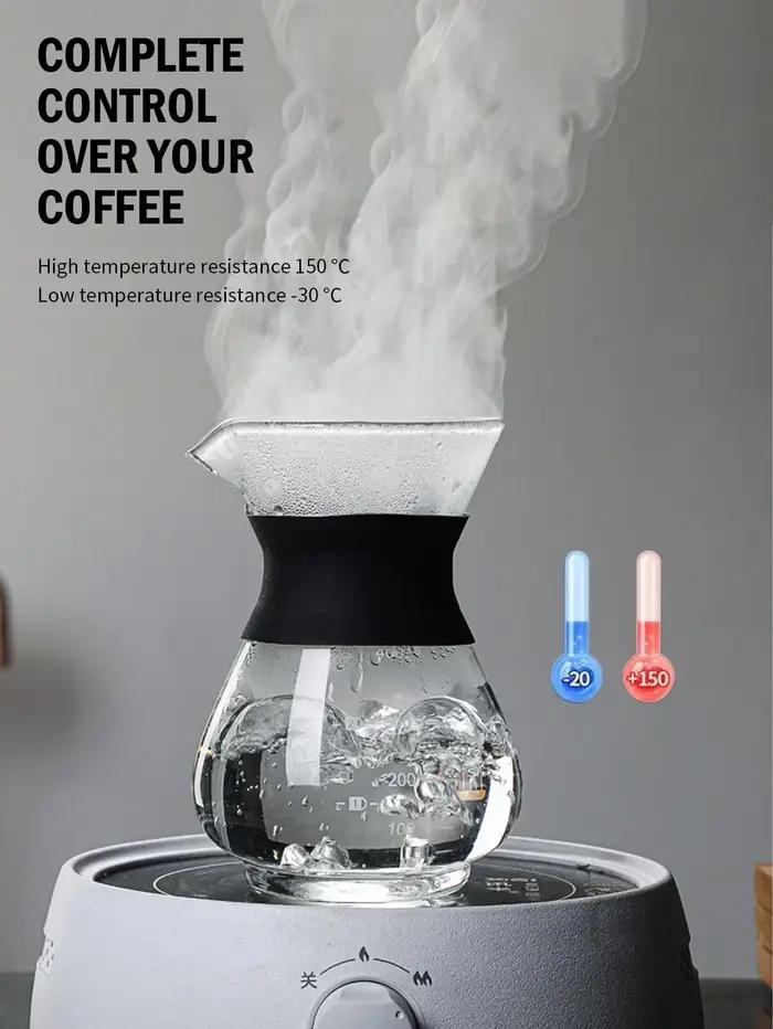 Leeseph Pour Over Coffee Brewer avec filtre à café en acier inoxydable, cafetière goutteur verser av