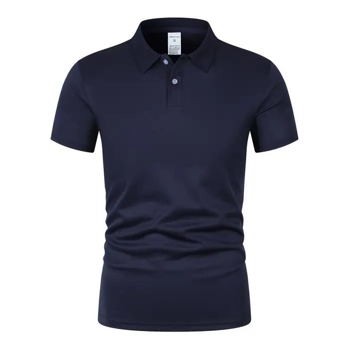 Polo de couleur unie ultra-léger pour hommes, chemise respirante à séchage rapide, anti-transpiratio