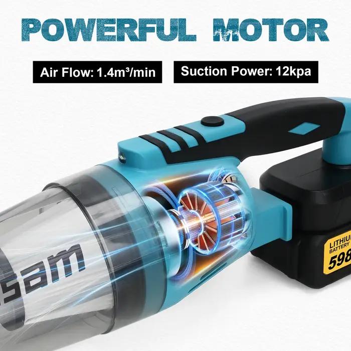 Aspirateur sans fil portatif Gisam, aspirateur sans fil pour la maison et la voiture, outil électriq