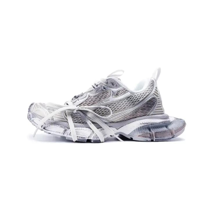 Chaussures de course rétro-futuristes pour l'extérieur, style Mech Vent, à semelle épaisse, pour hom