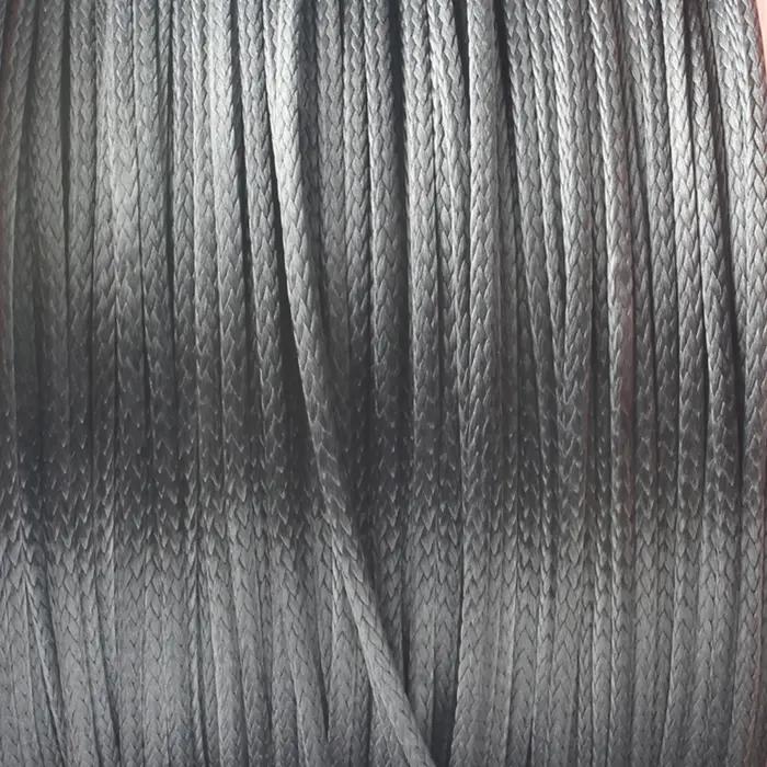 Corde de treuil à tresse unique, fibre de sang kgs Uhmwpe, 50m, 4mm, 12 brins
