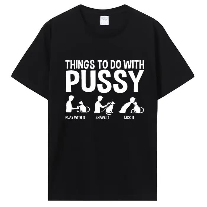 T-shirt drôle unisexe sur le thème du chat! Imprime félines adorables et ludiques qui volent le spec