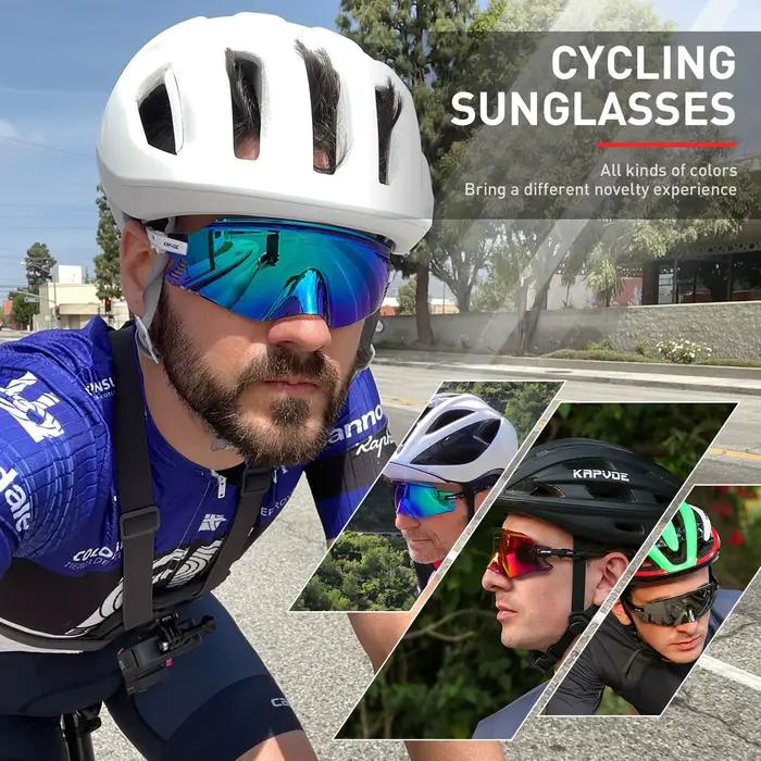 Kapvoe – lunettes de soleil pour vélo de route et vtt, Protection UV400, lunettes de cyclisme pour h