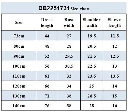 Dave Bella robe d'été pour enfants nouveau doux doux mignon filles bébé coton robe de princesse impr
