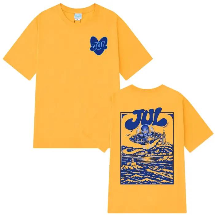 T-shirt graphique Rapper Jul pour hommes et femmes, vêtements de mode Hip Hop, T-shirt décontracté e