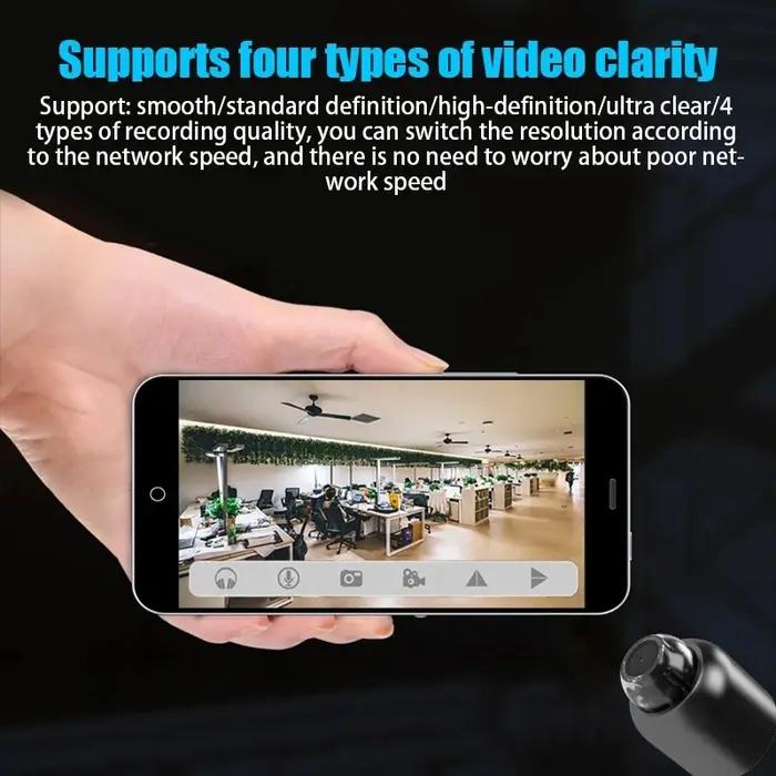 Mini caméra HD 1080P WiFi sans fil avec vision nocturne, caméra domestique X5, caméra à distance, su