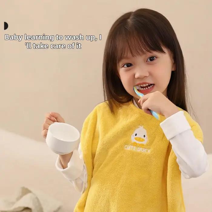 Bavoir de toilettage pour enfants, 0 agent fluorescent, serviette douce et respectueuse de la peau,