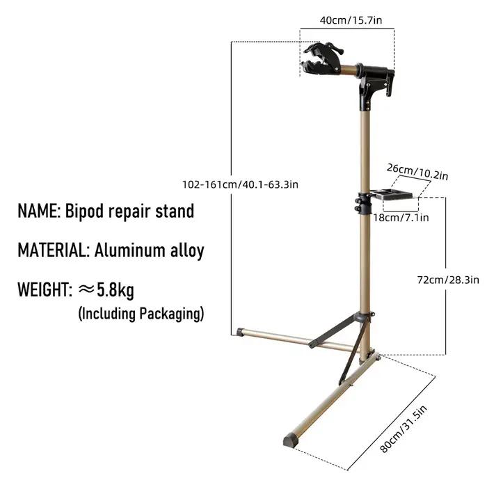 Support de vélo en alliage d'aluminium réglable pour réparation et entretien professionnel occasionnel ou régulier