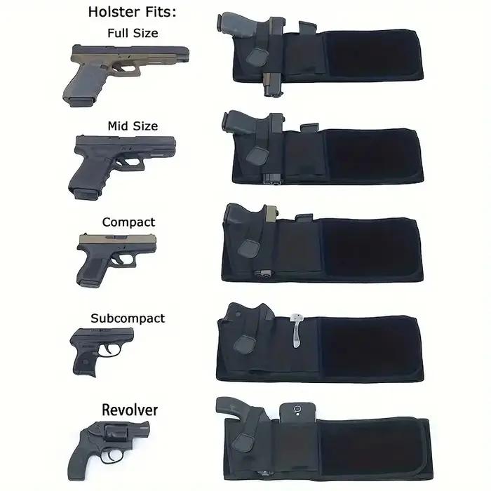 Ceinture de taille tactique pour hommes, pour transport dissimulé, étui pour pistolet de chasse/Fitn