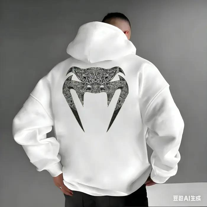 Sweats à capuche pour hommes à motifs – Imprimés audacieux au dos, inspirés du MMA, style streetwear