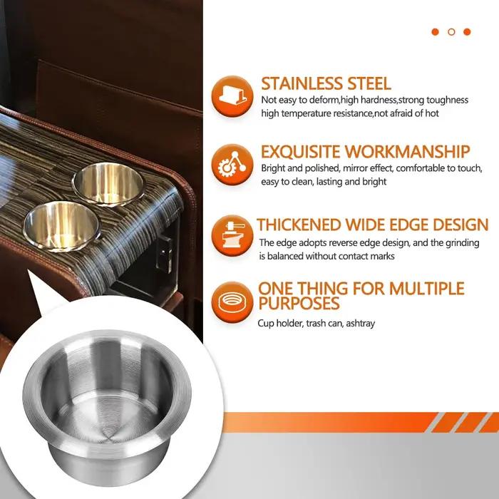 Porte-bouteille d'eau/caravane en acier inoxydable, pour bateau marin RV, antirouille, universel, po