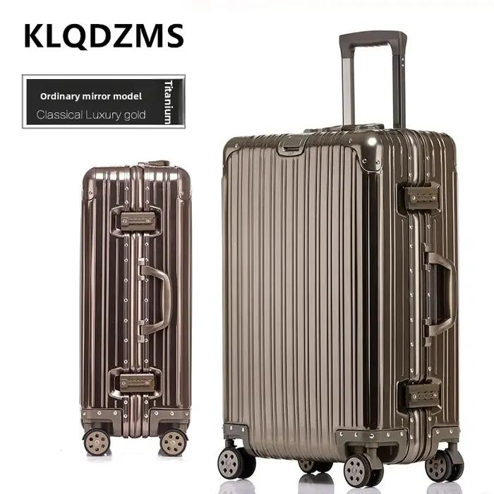 KLQDZMS valise de haute qualité tout en aluminium et alliage de magnésium boîte d'embarquement boîti