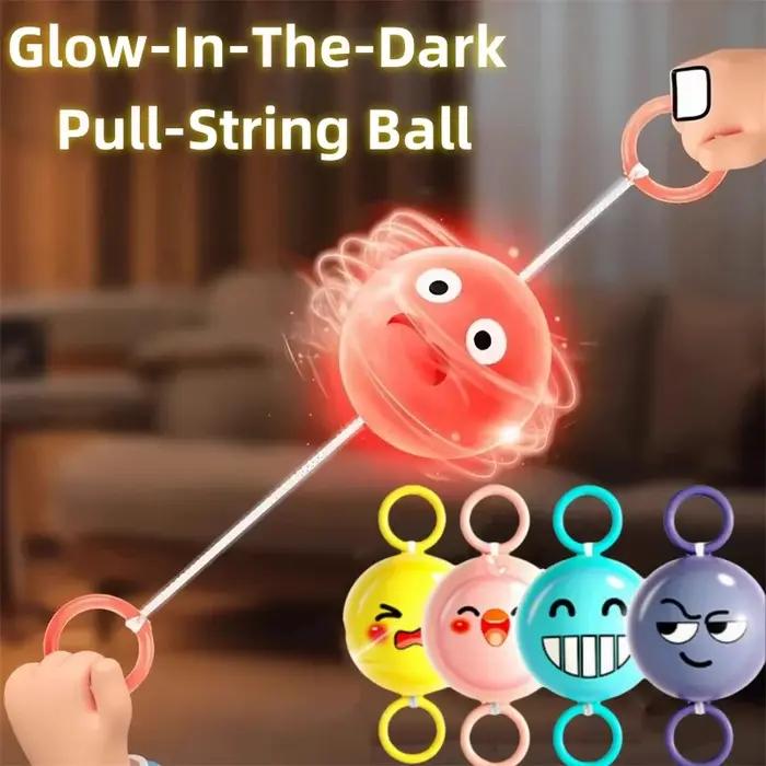 Boule volante à Flash rotatif, jouet à câble rotatif, lumière LED lumineuse, loisirs, soulagement du