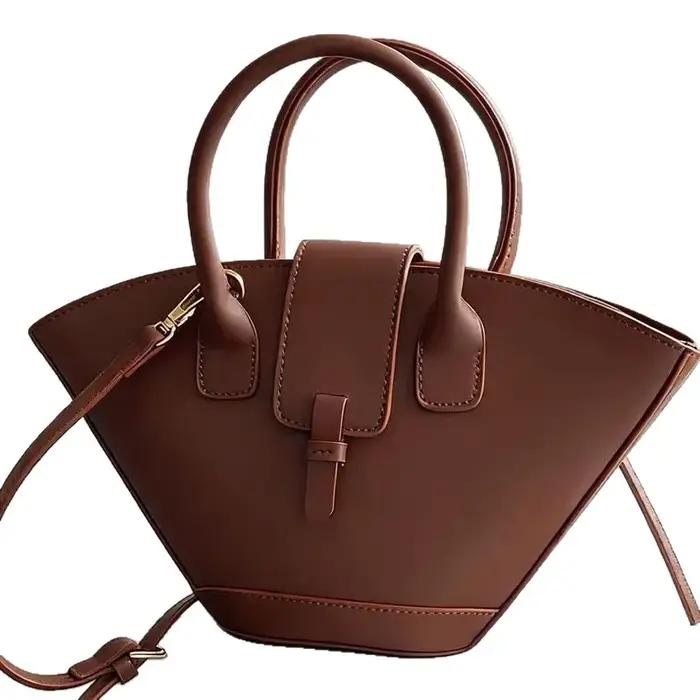 Sac à langer en cuir élégant et décontracté pour femme, grande capacité, texturé, style rétro origin