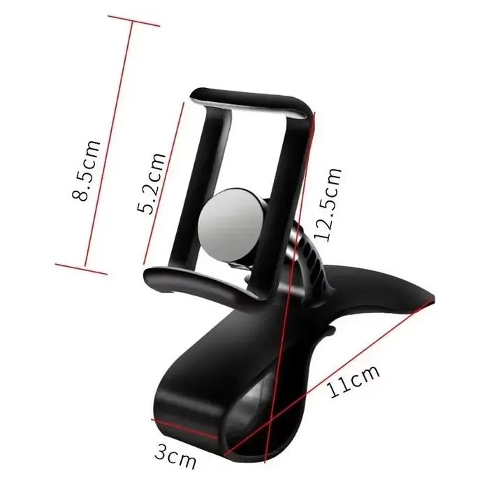 Support de téléphone de voiture rotatif 360 degrés avec poignée automatique et port USB pour recharger votre téléphone sur la route