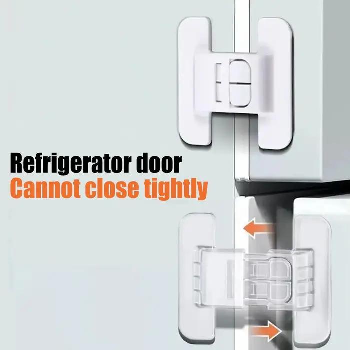 Serrure de porte de réfrigérateur avec boucle fixe auto-adhésive pour une fermeture sécurisée et anti-ouverture pour la cuisine