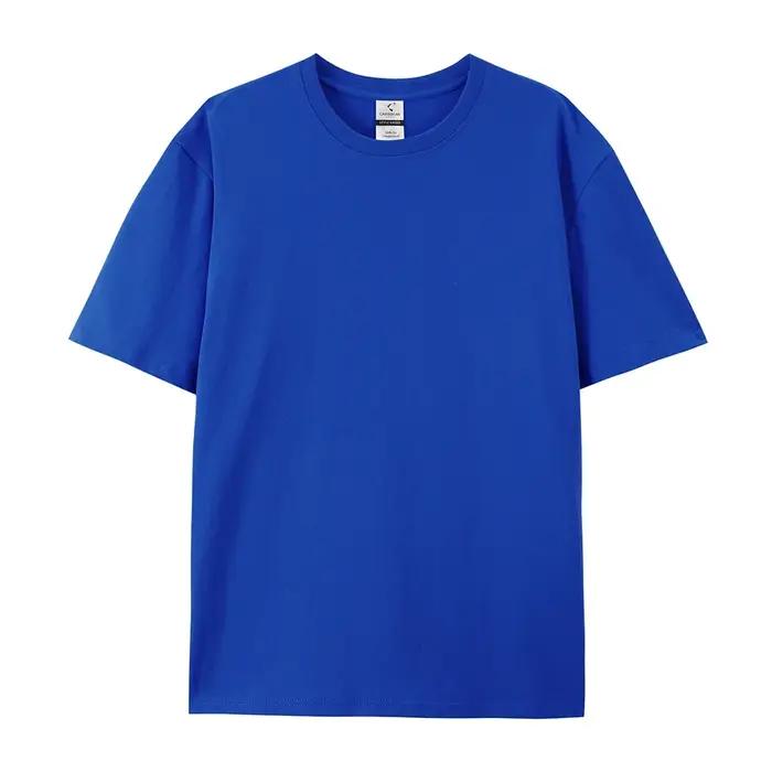 LOGO gratuit femmes et hommes Image personnalisée t-shirts 100% coton 220g gsm décontracté à manches