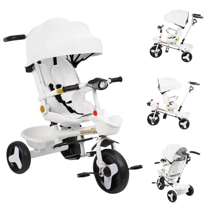Tricycle bébé 3-en-1 - Simple et spacieux - Confortable et sûr - Convient aux enfants de 9 mois à 5