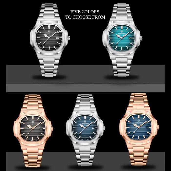 Nouvelle Montre Homme Tendance 2026 – Étanche, Lumineuse, en Acier Inoxydable, Affichage Date et Jou