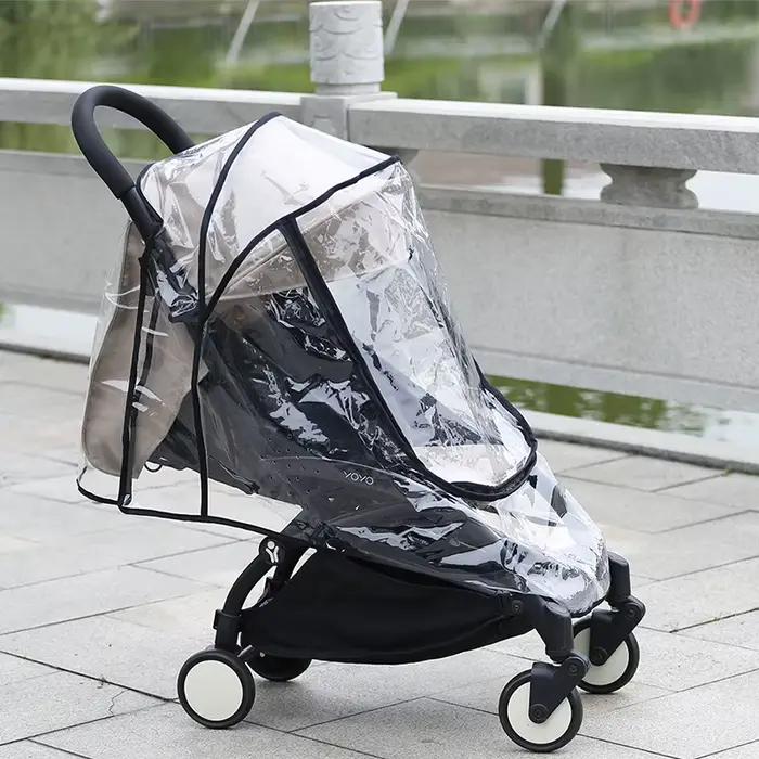 Juste de pluie universelle pour poussette, protection contre le vent et la poussière, accessoires de