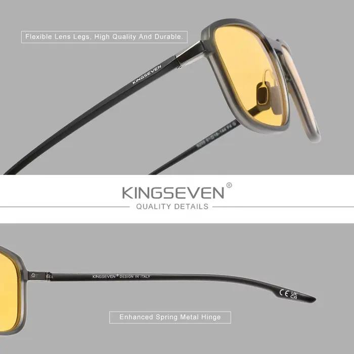 KINGSEVEN lunettes bloquant la lumière bleue nouvelle mode lentille optique transparente hommes/femm