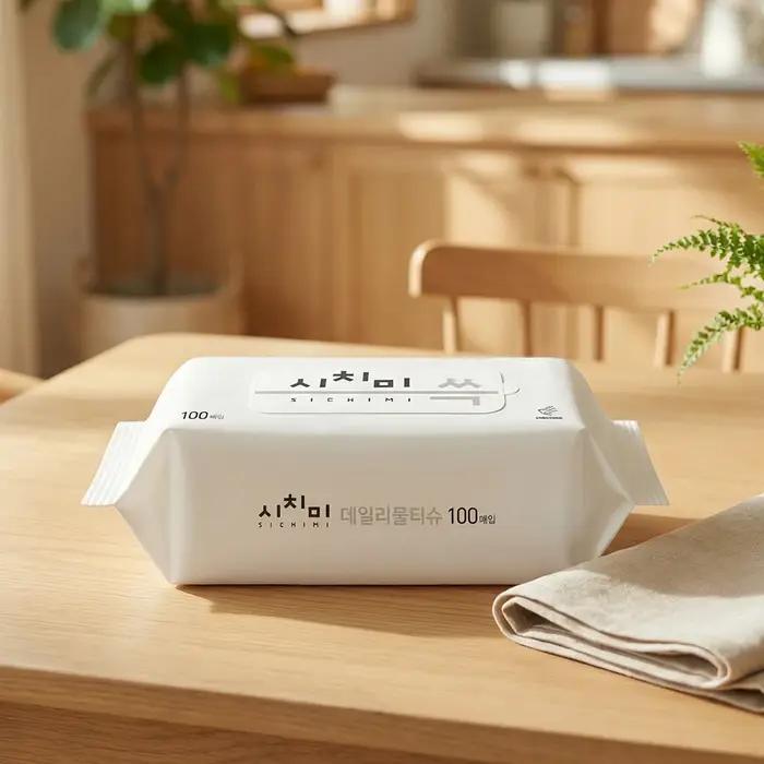 Lingettes Humides Shichimi Choo Grande Capacité Rechargeables Épaisses Gaufrées Occasions Spéciales Hygiène Portable