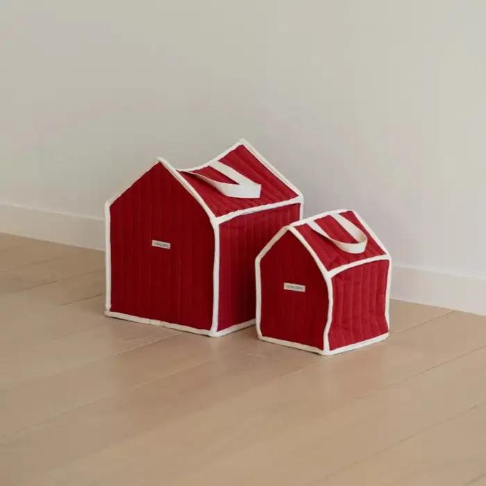 Sac de rangement en coton style maison pour bébé grand capacité rangement vêtements jouets chambre sac à couches occasions spéciales