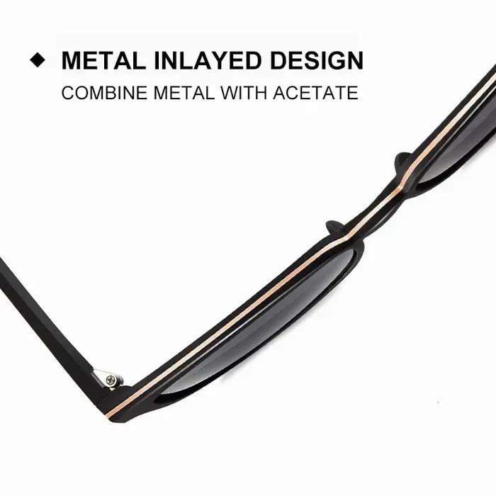 CAPONI – lunettes de soleil polarisées pour hommes, Design classique, protection des yeux, nuances n