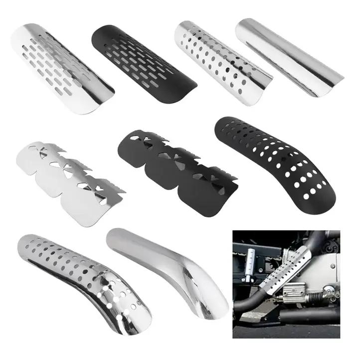 Couvercle de bouclier thermique universel pour tuyau d'échappement de Moto, protection de silencieux