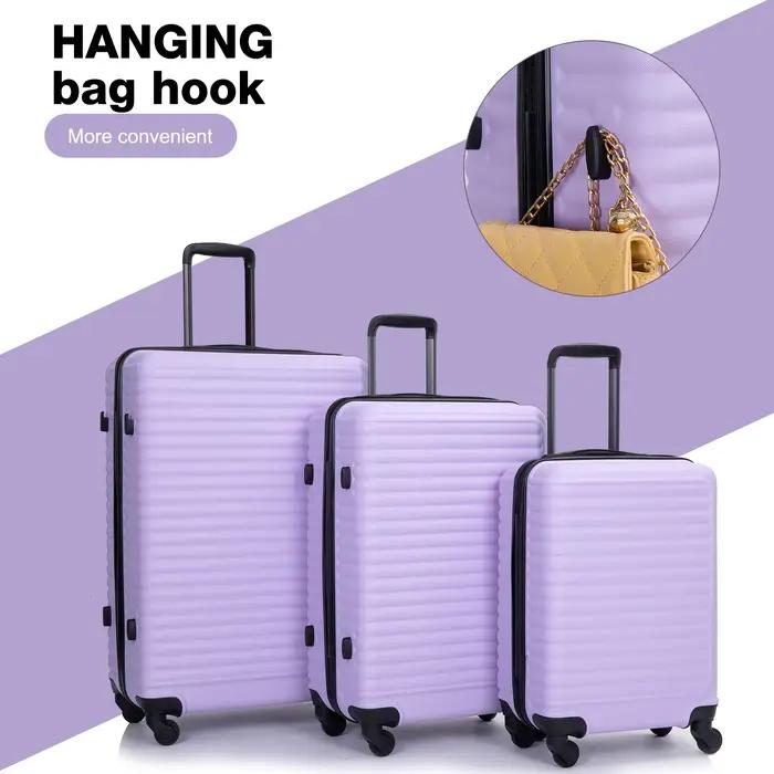 Travelhouse-Ensemble de bagages à coque rigide, valise légère, roues tournantes à verrouillage TSA,