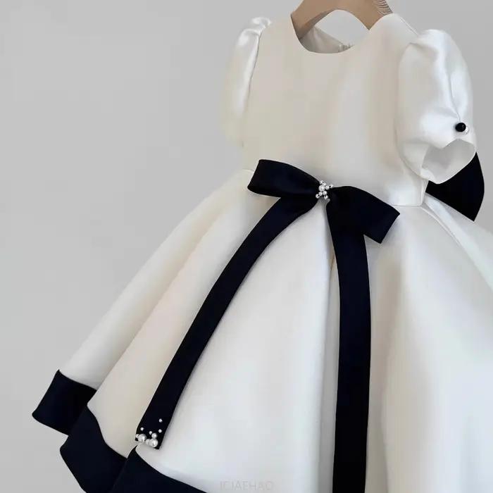 Robe de princesse en Satin pour petites filles, Style français, pour 1er anniversaire, Zhuazhou, à f