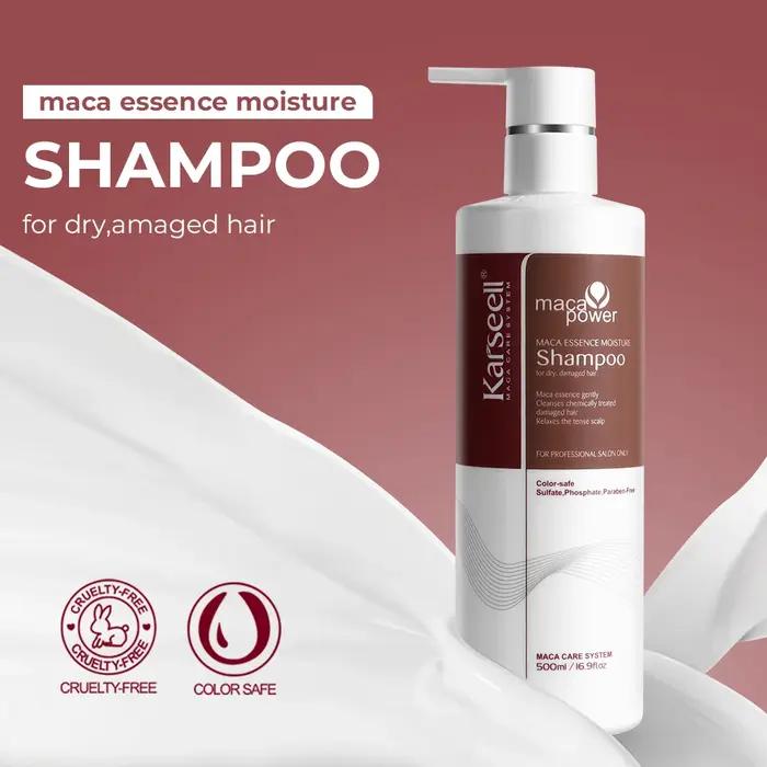 Original Karseell 500ml shampooing hydratant huile d'argan shampooing lisse hydratant ensemble de so